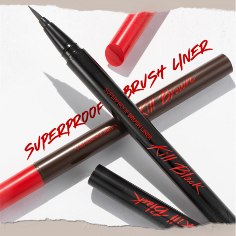 CLIO Superproof Brush Liner 01 (0.55ml) - Eyeliner Eyes Makeup UShops CLIO