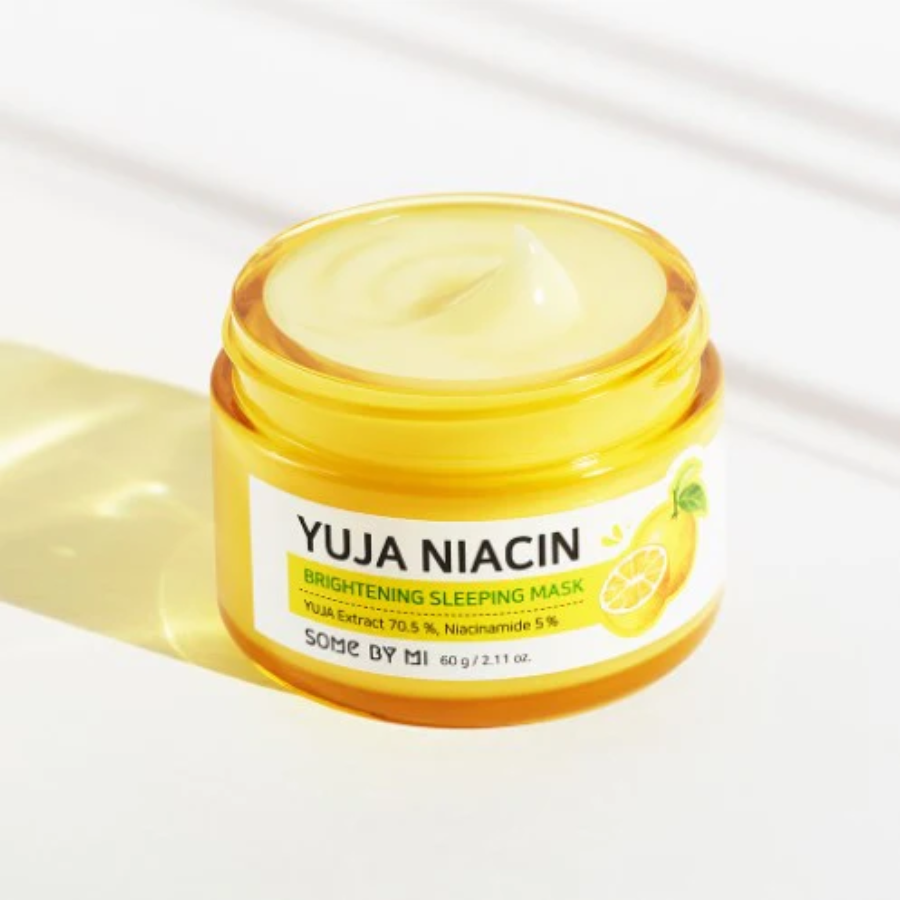 SOME BY MI Yuja Niacin 30days Miracle Brightening Sleeping Mask (60g) - Brightening Face Gel Masks UShops SOME BY MI