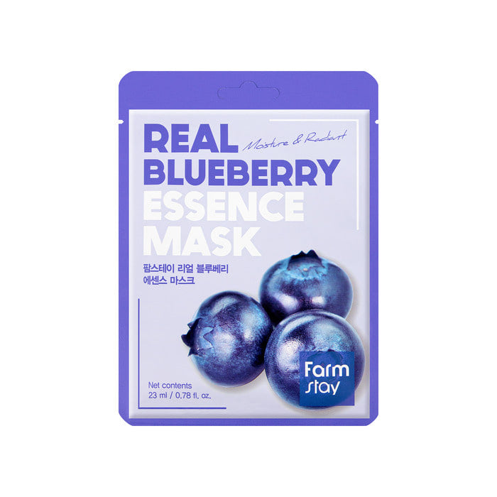Farmstay Real Blueberry Essence Mask (1pcs)