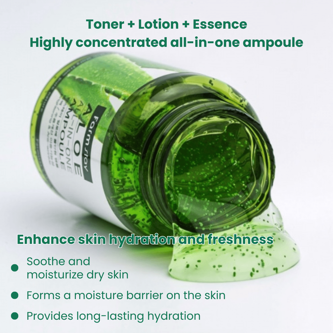 Farmstay Aloe All-in-One Ampoule (250ml) - UShops, farmstay, smoothing, all in one, ampoule
