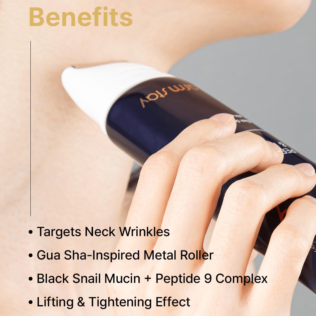 Farmstay Black Snail & Peptide 9 Perfect Facial & Neck Roller Serum - UShops