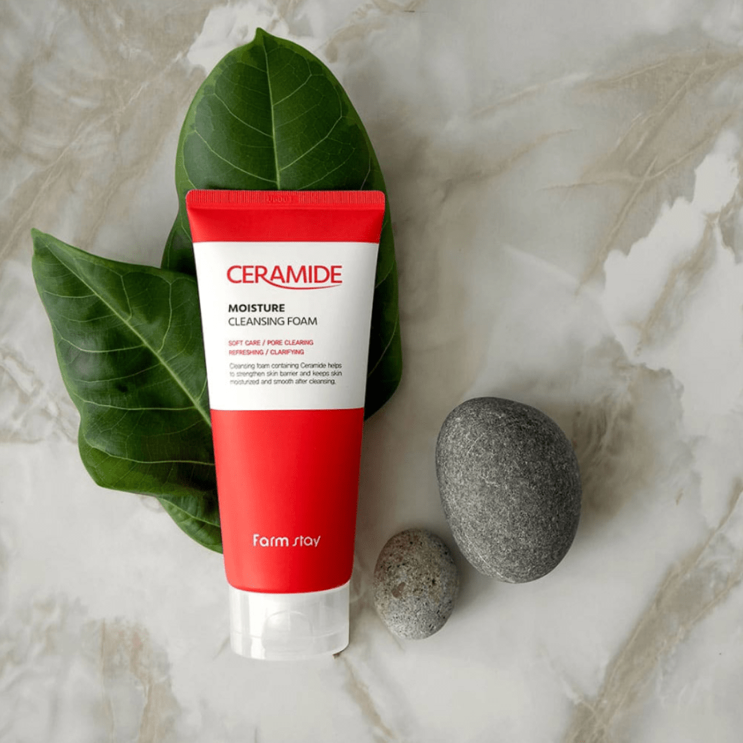 Farmstay Ceramide Moisture Cleansing Foam (180ml) - UShops