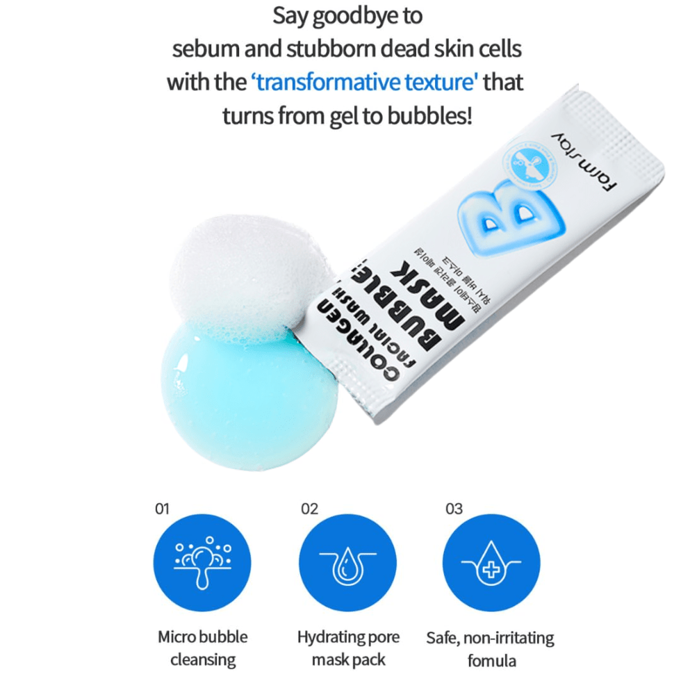 Farmstay Collagen Facial Wash Bubble Mask (5ml x 20pcs) - UShops