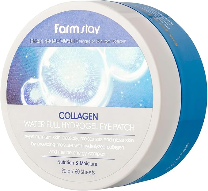 Farmstay Collagen Water Full Hydrogel Eye Patch 90g (60 pcs) - UShops