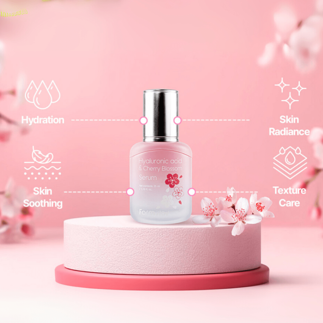 Farmstay Hyaluronic Acid & Cherry Blossom Serum (35ml) - UShops