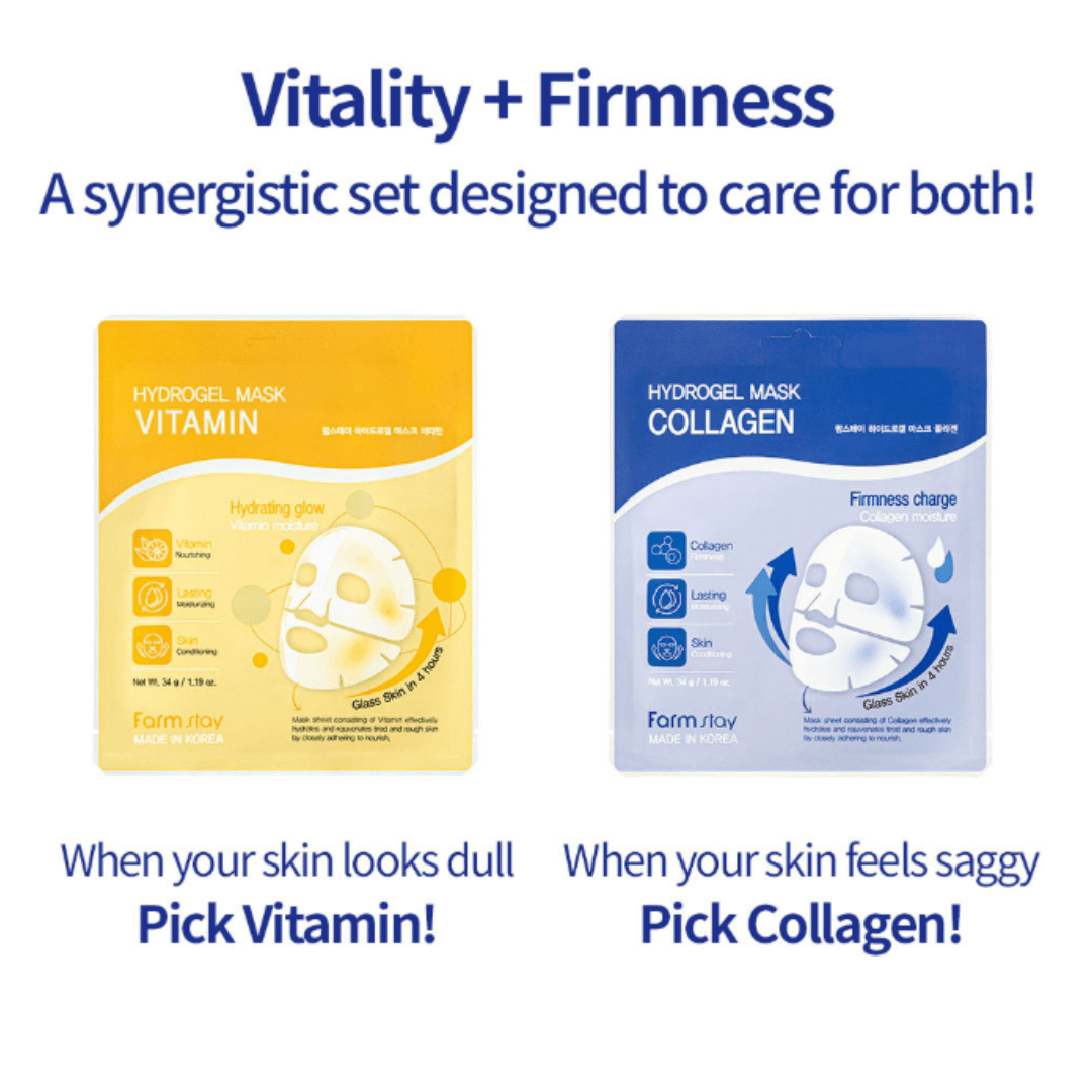 Farmstay Hydrogel Overnight Mask Collagen & Vitamin - UShops
