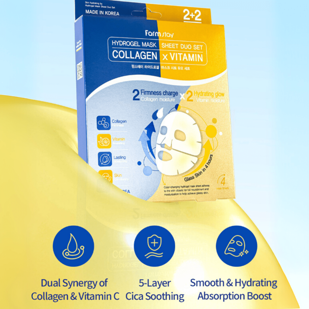 Farmstay Hydrogel Overnight Mask Collagen & Vitamin - UShops