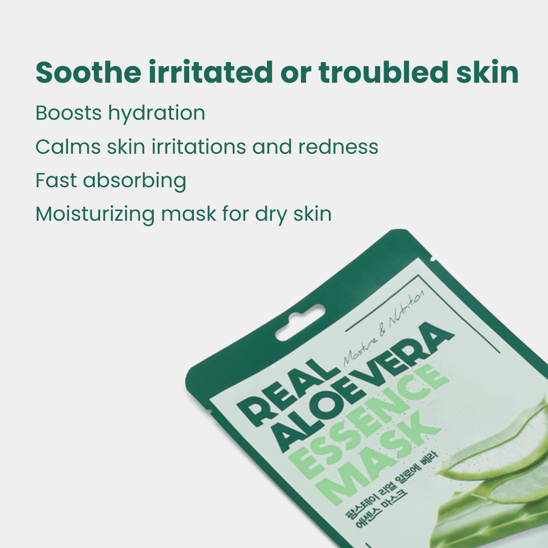 Farmstay Real Aloe Vera Essence Mask (10 sheets) - UShops