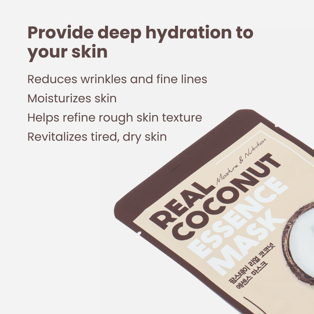 Farmstay Real Coconut Essence Mask (10 sheets) - UShops