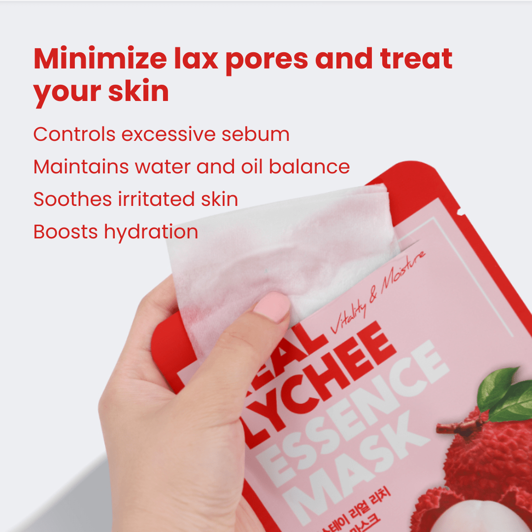 Farmstay Real Lychee Essence Mask (10 sheets) - UShops