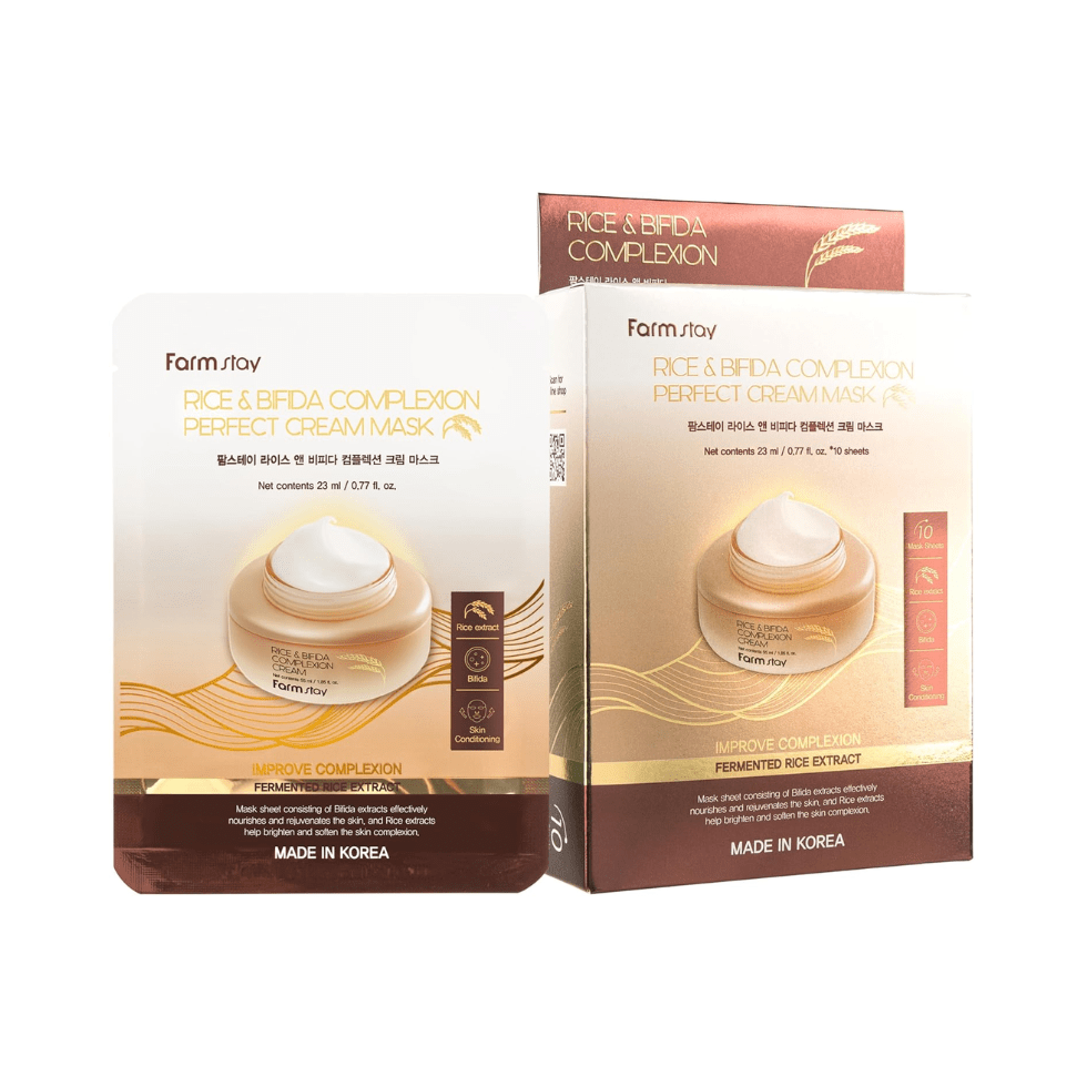 Farmstay Rice & Bifida Cream Mask (10 sheets) - UShops
