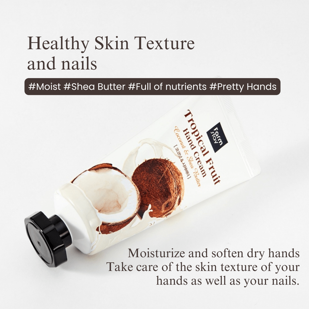 Farmstay Tropical Fruits Hand Cream Coconut & Shea Butter (50ml) - UShops