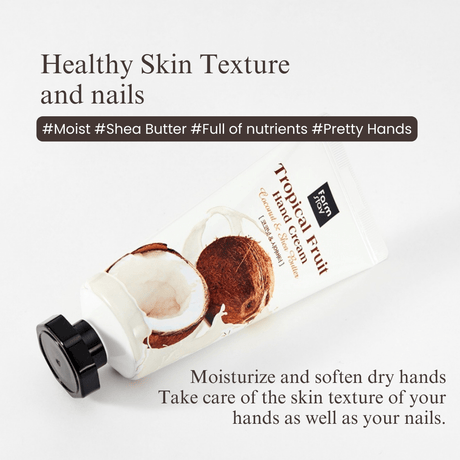 Farmstay Tropical Fruits Hand Cream Coconut & Shea Butter (50ml) - UShops