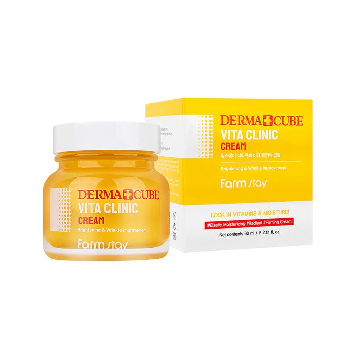 Farmstay - Derma Cube Vita Clinic Cream - Vitamin Day Cream - Ushops - Korea Skincare