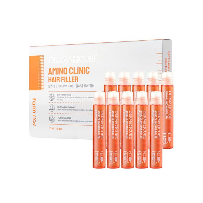 Farmstay - Derma Cube Amino Clinic Hair Filler - UShops - Korea hair treatment