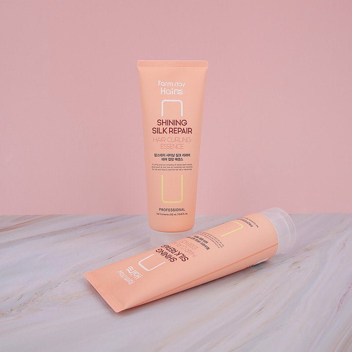 Farmstay Shining Silk Repair Hair Curling Essence: Nourishes and repairs damaged hair, provides long-lasting curls.