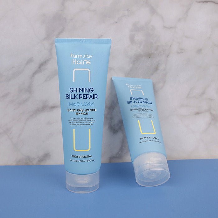 Farmstay Shining Silk Repair Hair Mask: Intensive care for shiny, silky hair. Strengthen and moisturize hair.