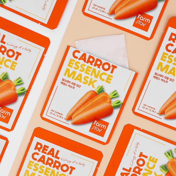 Farmstay Carrot Essence Mask Nourishes and hydrates dry skin, improve texture, neutralizes free radicals, soothes irritation