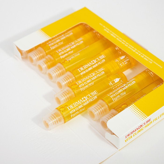Farmstay - Derma Cube Vita Clinic Hair Filler - Ushops - Korea Hair Treatment