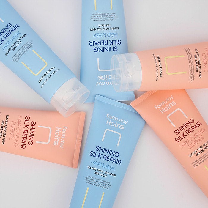 Farmstay Shining Silk Repair Hair Mask: Intensive care for shiny, silky hair. Strengthen and moisturize hair.