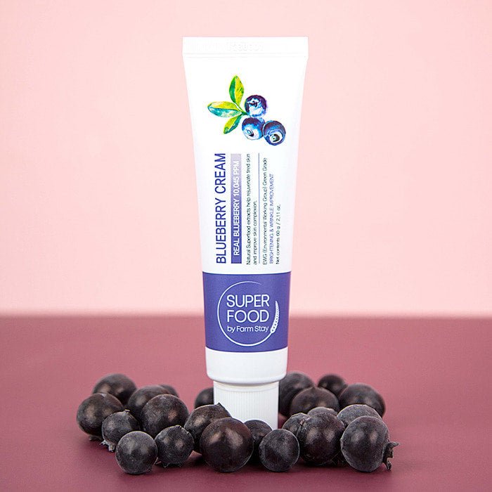 Superfood Blueberry Cream Rejuvenate tired skin, moisturize deeply, improve elasticity and reduce wrinkles for healthier skin