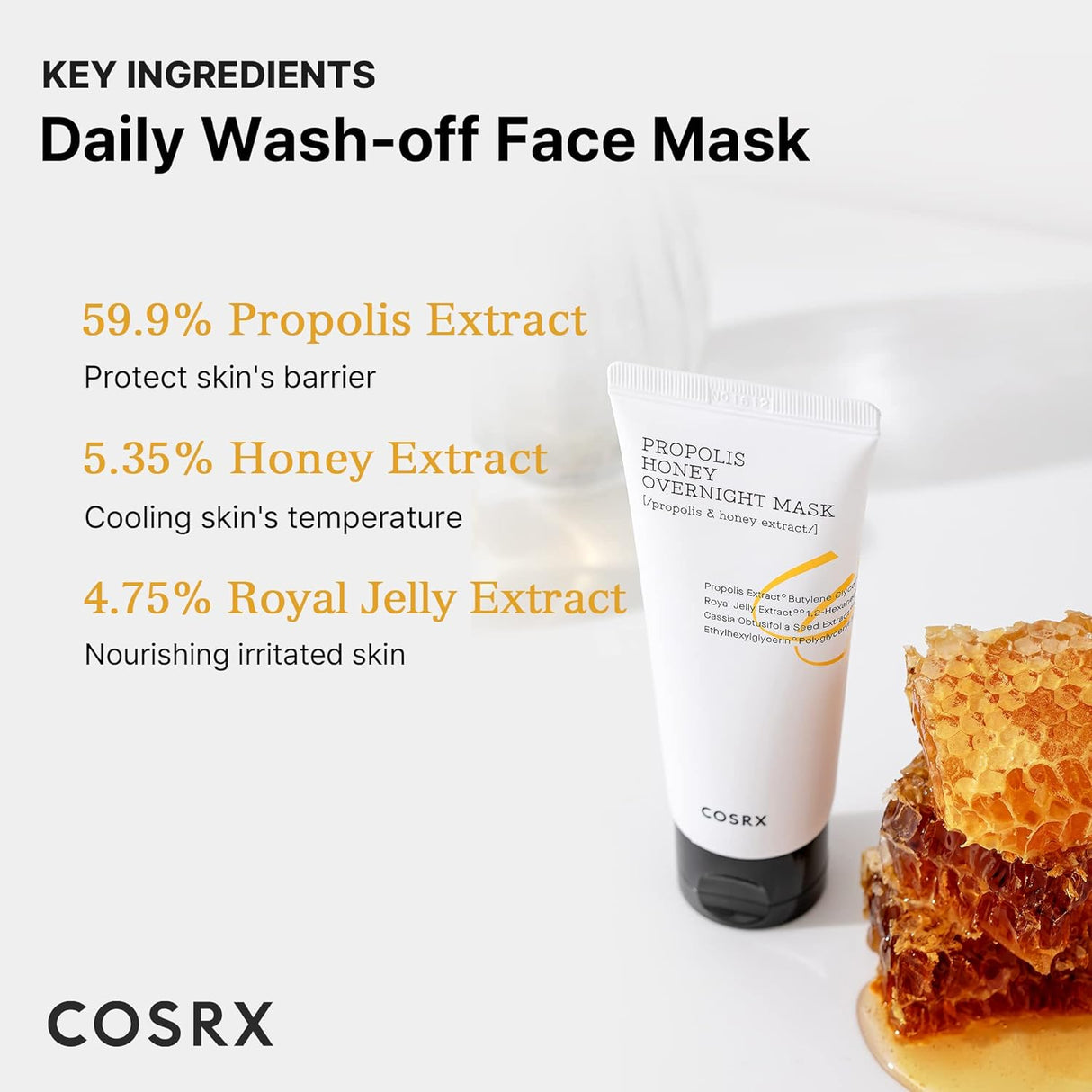 COSRX Full Fit Propolis Honey Overnight Mask (60ml) - UShops