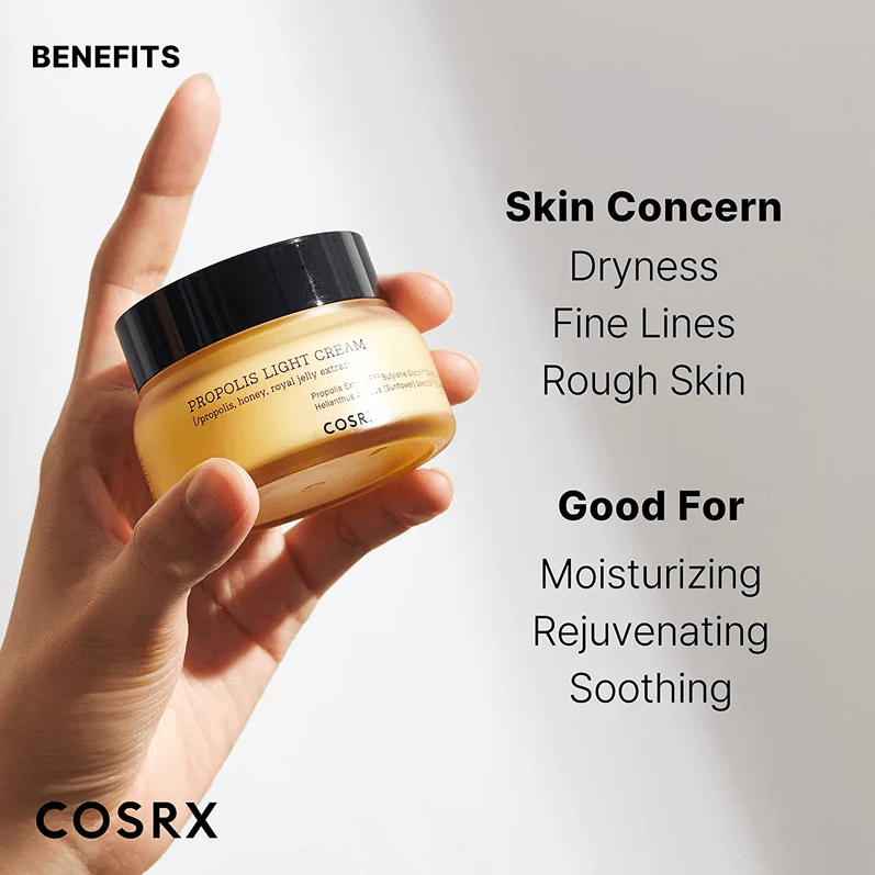 COSRX Propolis Light Cream 65g - UShops, Skin Plumping Effects, Full Fit Pro Complex, Propolis Toner Ampoule, Skincare