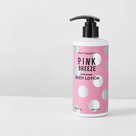 DUFT&DOFT Pink Breeze Perfumed Body Lotion (300 ml) - UShops, Panthenol, Juicy Peach Scent, Pink Peony Scent, Korea, Pink