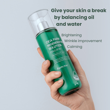 Farmstay Cica Farm Regenerating Solution Emulsion (200ml) - UShops, hydration, soothe,  Centella Asiatica,