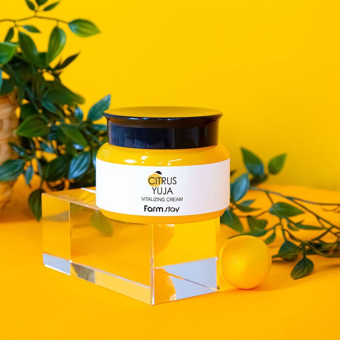 Farmstay Citrus Yuja Cream: Deeply moisturizes and nourishes dry skin. Creates a protective layer. Long-lasting hydration.
