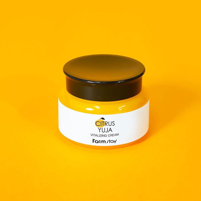 Farmstay Citrus Yuja Cream: Deeply moisturizes and nourishes dry skin. Creates a protective layer. Long-lasting hydration.