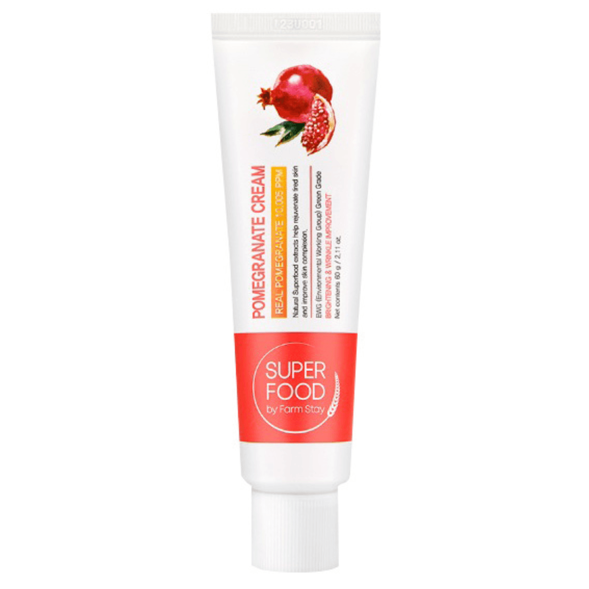 Superfood Pomegranate Cream: Moisturize, brighten, and improve skin elasticity while reducing wrinkles for revitalized skin.