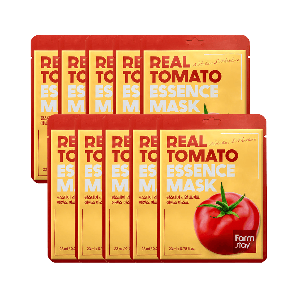 Farmstay Tomato Essence Mask: Moisturizes, rejuvenates, and balances skin while minimizing irritation.