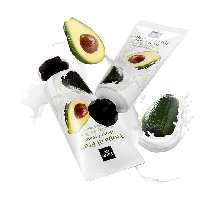 Farmstay Avocado & Shea Butter Hand Cream: Nourishes dry hands with avocado extract. Fast-absorbing, non-sticky, sweet aroma.