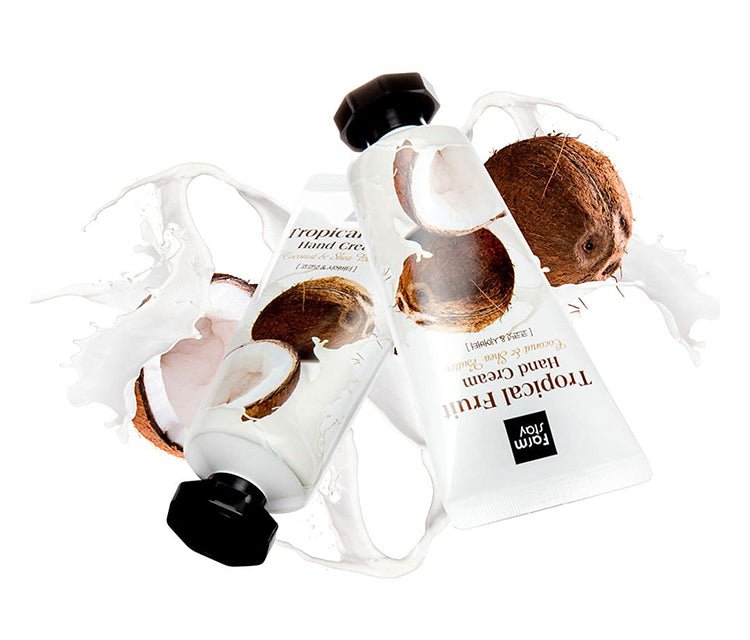 Repair dry skin with this fast-absorbing coconut & shea butter hand cream. Moisturizes, softens, and smells fruity.