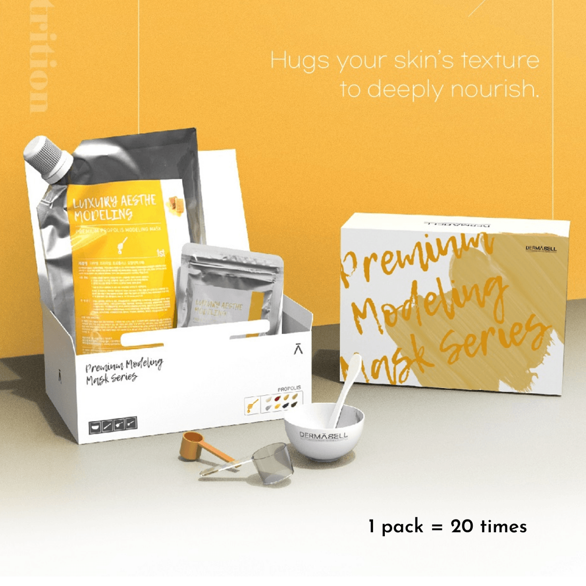Hydro Jelly Modeling Mask - Propolis Honey - Dermabell - Ushops - Korean Skin Care