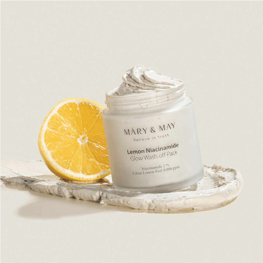 Mary&May Lemon Niacinamide Glow Wash Off Pack (30g/125g) - UShops