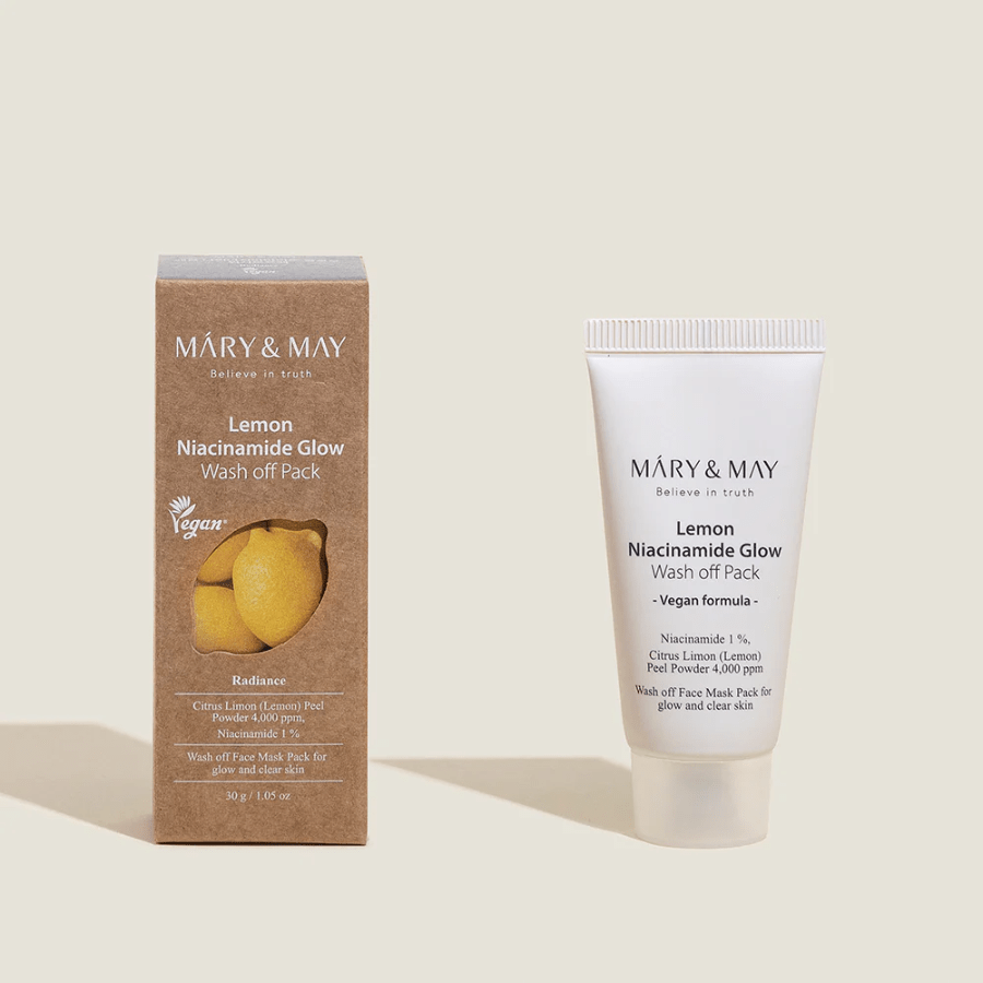 Mary&May Lemon Niacinamide Glow Wash Off Pack (30g/125g) - UShops