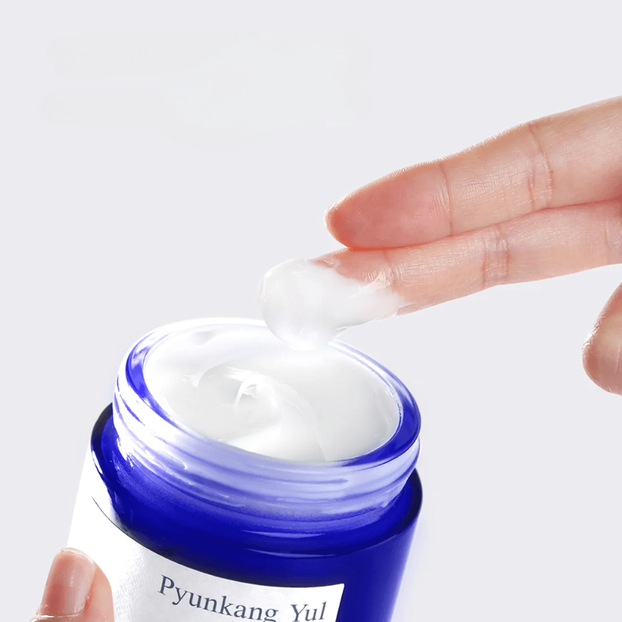 Pyunkang Yul Moisture Cream: Hydrating, calming, non-pore-clogging cream with Barberry root extract for sensitive skin.