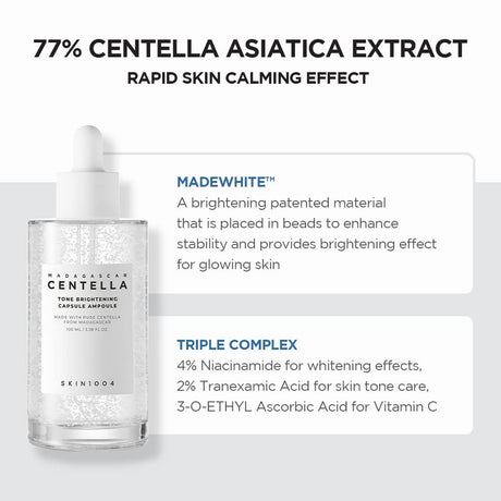 SKIN1004 Madagascar Centella Tone Brightening Capsule Ampoule 100ml - UShops