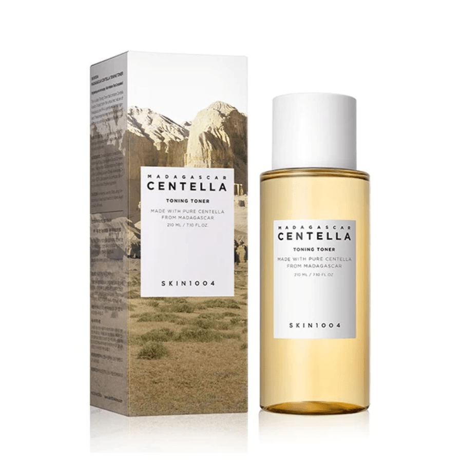 SKIN1004 Madagascar Centella Toning Toner 210ml - UShops, PHA exfoliation, Centella Asiatica, Soothing skincare, Skin