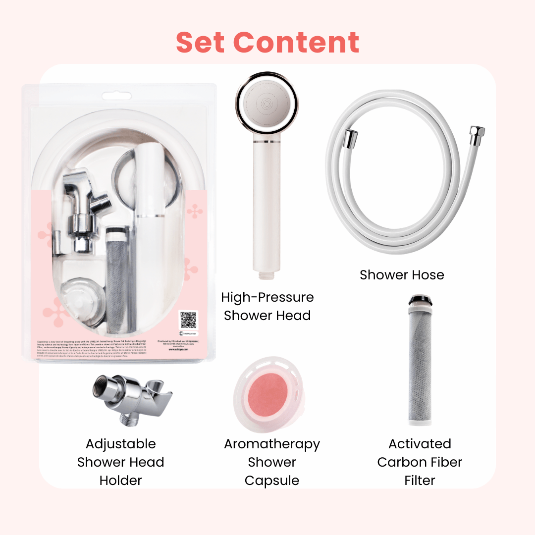 UNIQUAN Aromatherapy Shower Set - Peach - UShops