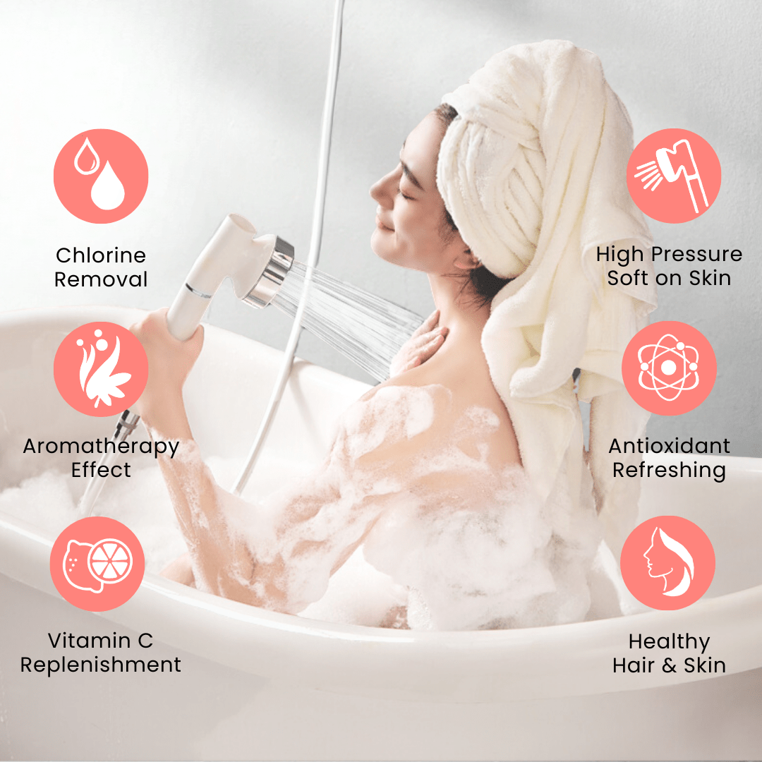 UNIQUAN Aromatherapy Shower Set - Peach - UShops