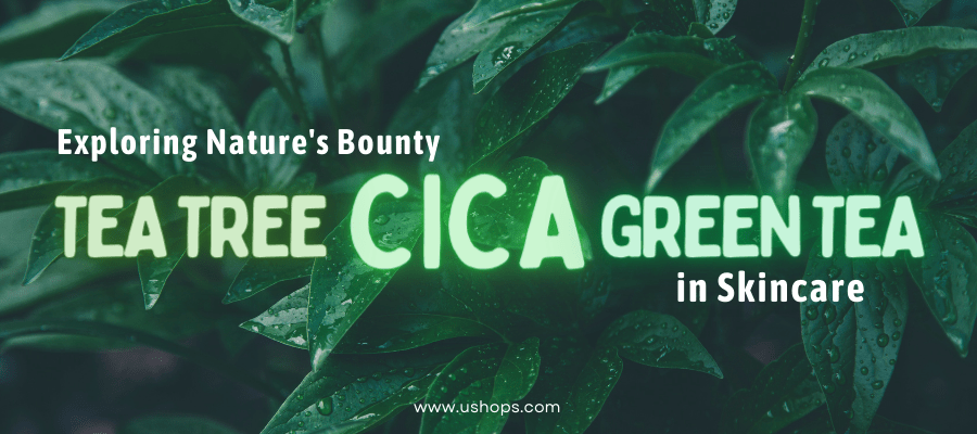 Exploring Nature's Bounty: Centella Asiatica, Green Tea, and Tea Tree in Skincare - UShops