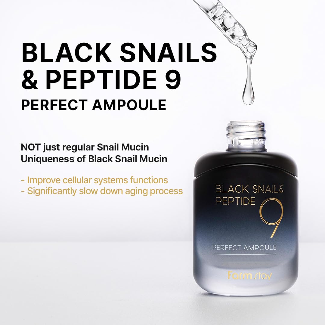Farmstay Black Snail & Peptide 9 Perfect Ampoule (35ml)
