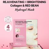 Farmstay Rejuvenating & Brightening Collagen & Red been Hydrogel Mask
