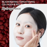 Farmstay Rejuvenating & Brightening Collagen & Red been Hydrogel Mask