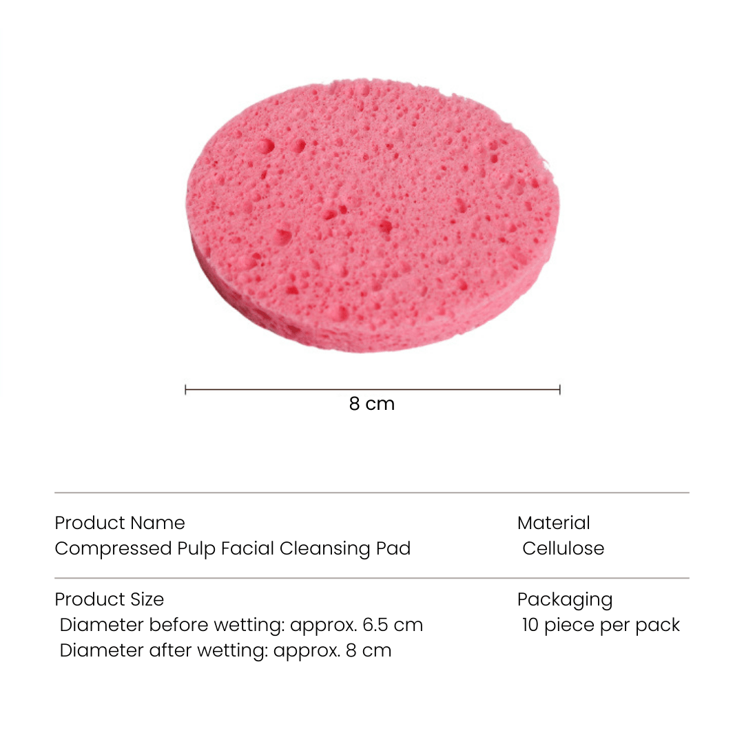Compressed Cellulose Facial Sponge (10pcs) - UShops