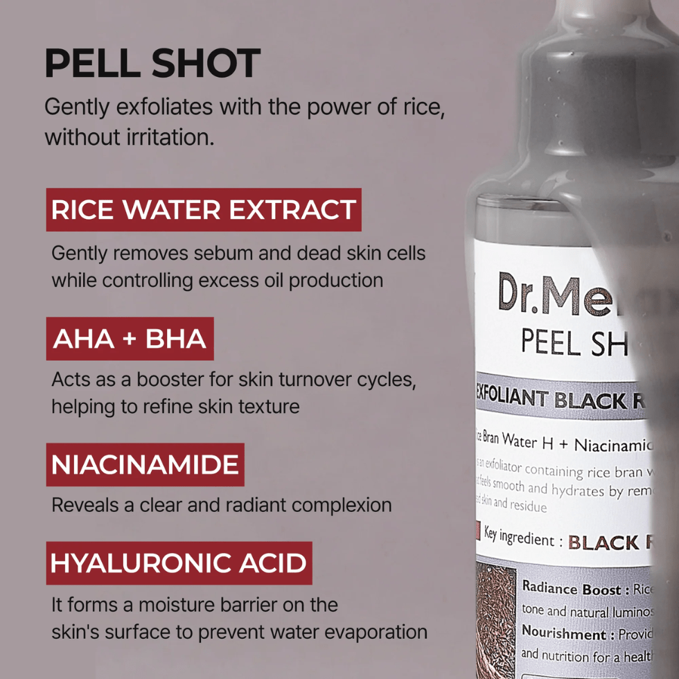 Dr.Melaxin Peel Shot Glow Black Rice Ampoule (80ml) - UShops