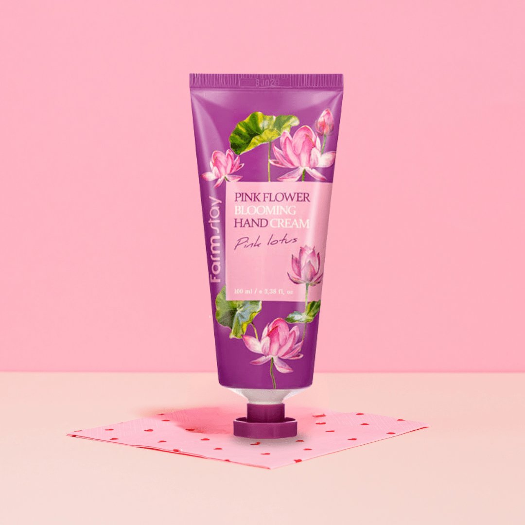 Famstay Pink Flower Blooming Hand Cream Pink Lotus (100ml) - UShops